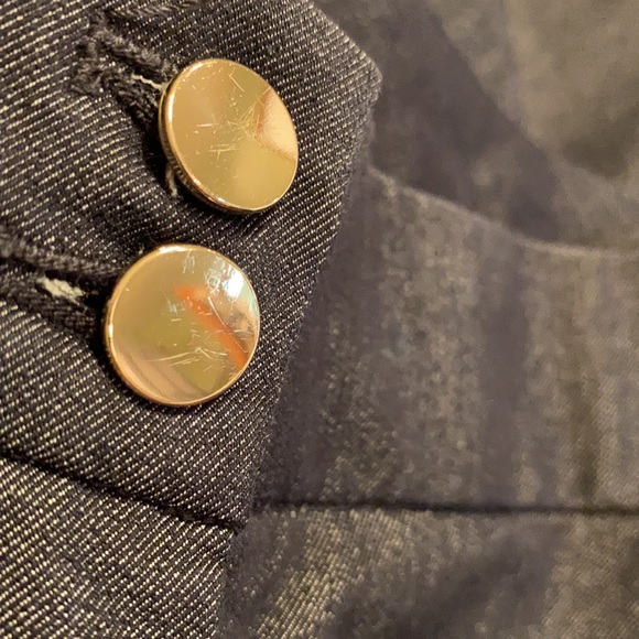 Chico’s Navy Blue Cropped Jean Pants size 2 Large 12 - Picture 4 of 8